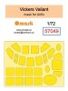 Omask 57049 Vickers Valiant mask (for Airfix) 1/72